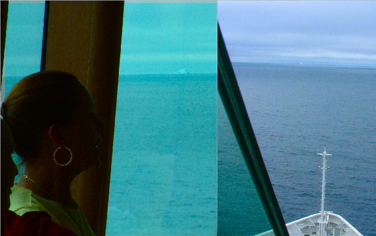 Irminger Havet: First sighting of Iceberg (17 miles)