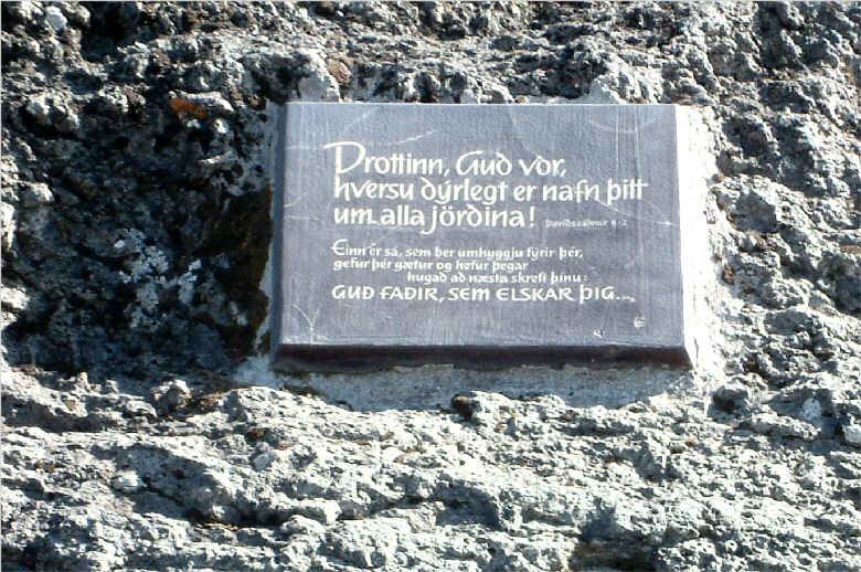 Goðafoss: Inscription