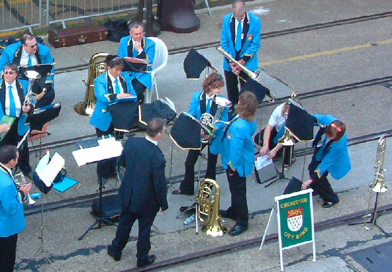 Southampton: Chichester City Band on the Quayside (2)