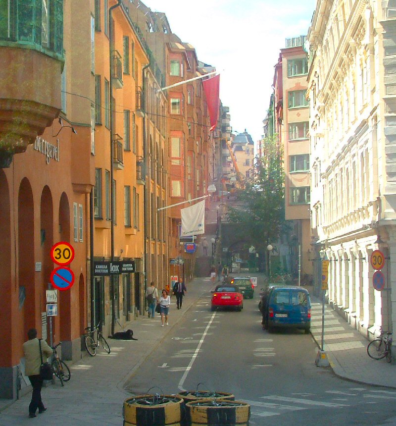 Stockholm: Street off Birger Jarlsgatan