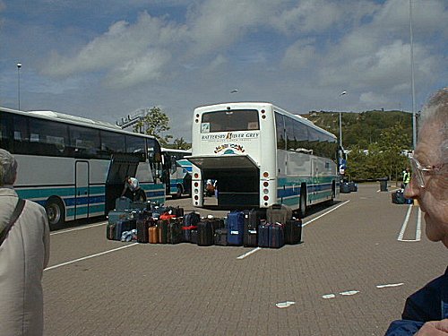 Folkstone  Eurotunnel: waiting for security checking