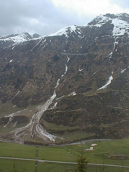 Sedrun: View from the Swiss Glacier Express