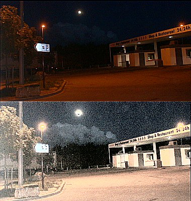 Full moon over Luxembourg