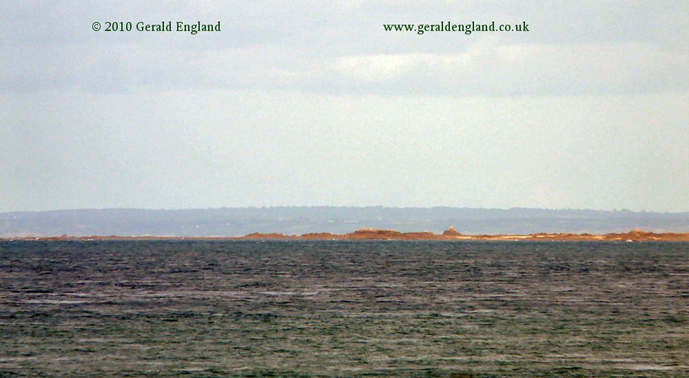 Les �cr�hous and the coast of France from St Catherine's