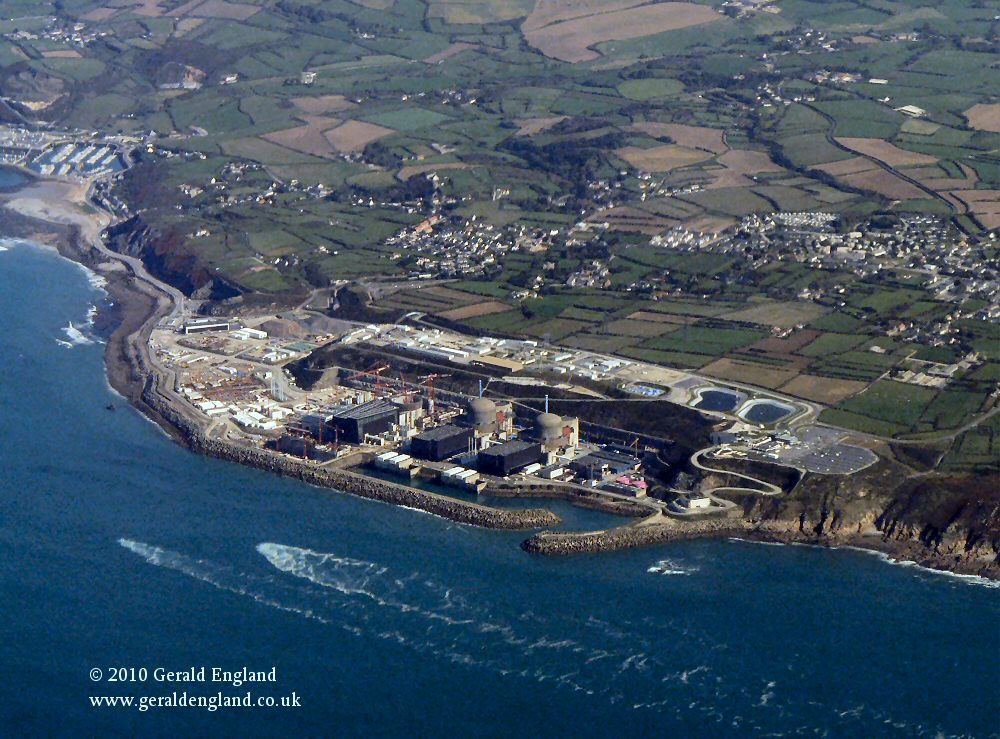 Flying over Flamanville
