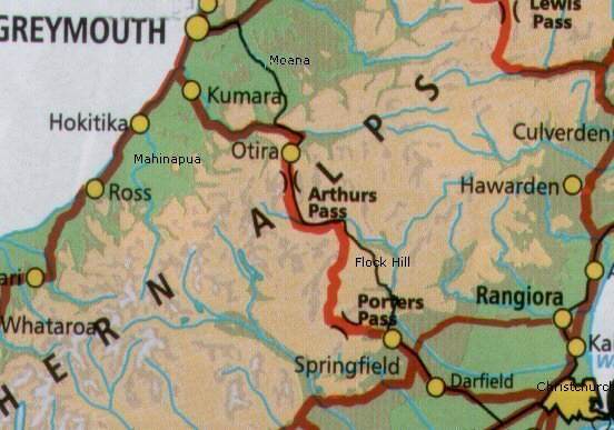 Christchurch to Hokitika