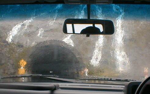 Entering the Homer Tunnel from Milford Sound