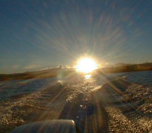 Sunset over Mount Cook from Lake Tekapo