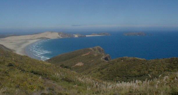 Cape Reinga: Looking West towards Cape Maria Van Diemen
