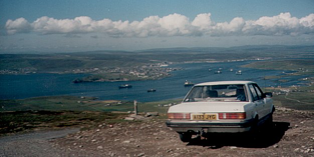 Lerwick from the Ward of Bressay, August 1985