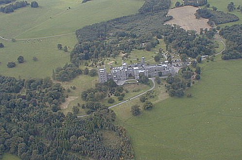 Penrhyn Castle: Aerial view, August 1998