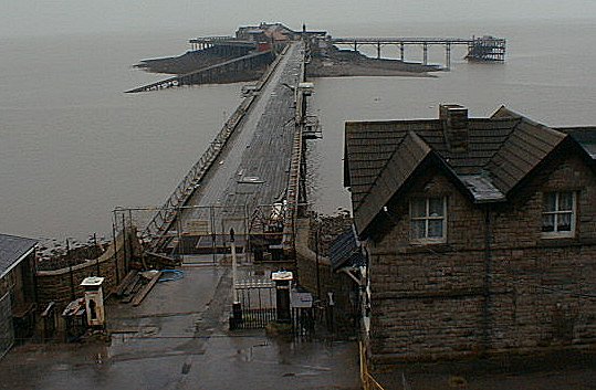 Weston-super-Mare: Birnbeck Pier, April 2000
