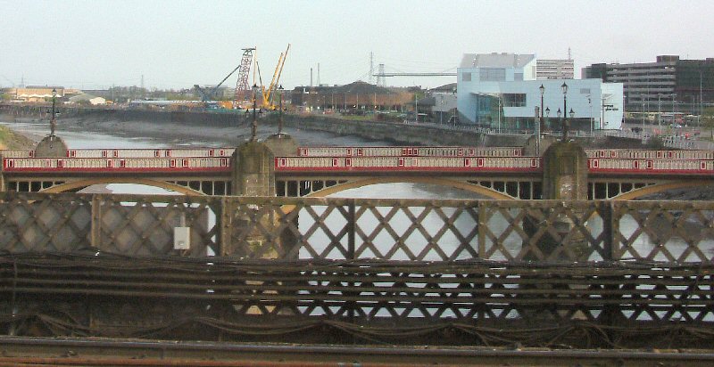 Newport, Gwent: Crossing the River, April 2006