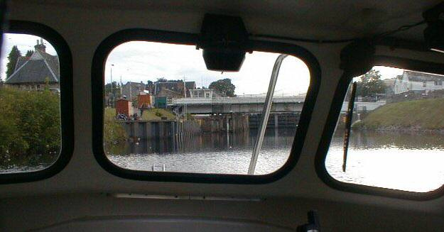 Entering the Caledonian Canal at Fort Augustus from Loch Ness
