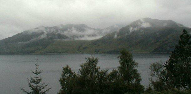 Knoydart from above Arnisdale